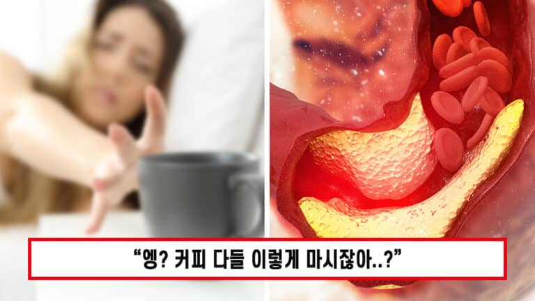 “커피를 마실 때..” 한국인 90%가 콜레스테롤 수치를 높이고, 혈액 속 지방이 쌓이게 하는 줄도 모르고 하는 행동